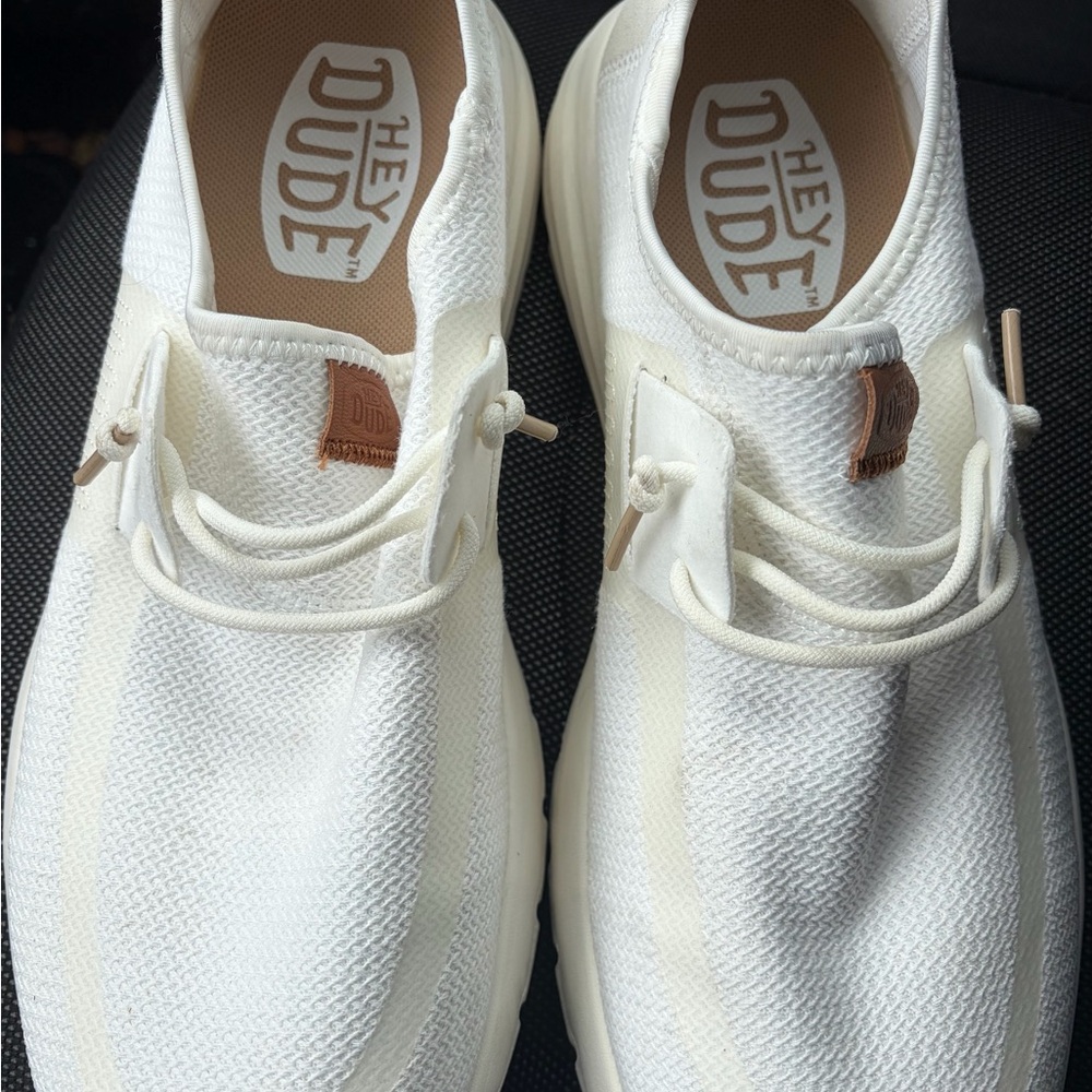 Hey Dude Men's Cream Loafers